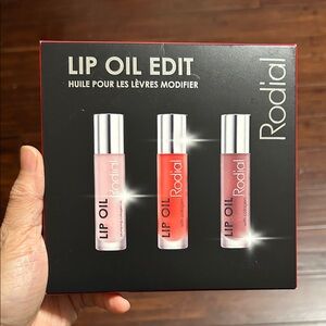 Rodial Lip Oil Trio -Vegan Collagen Formula. Made in Italy. Value Gift Set🎁